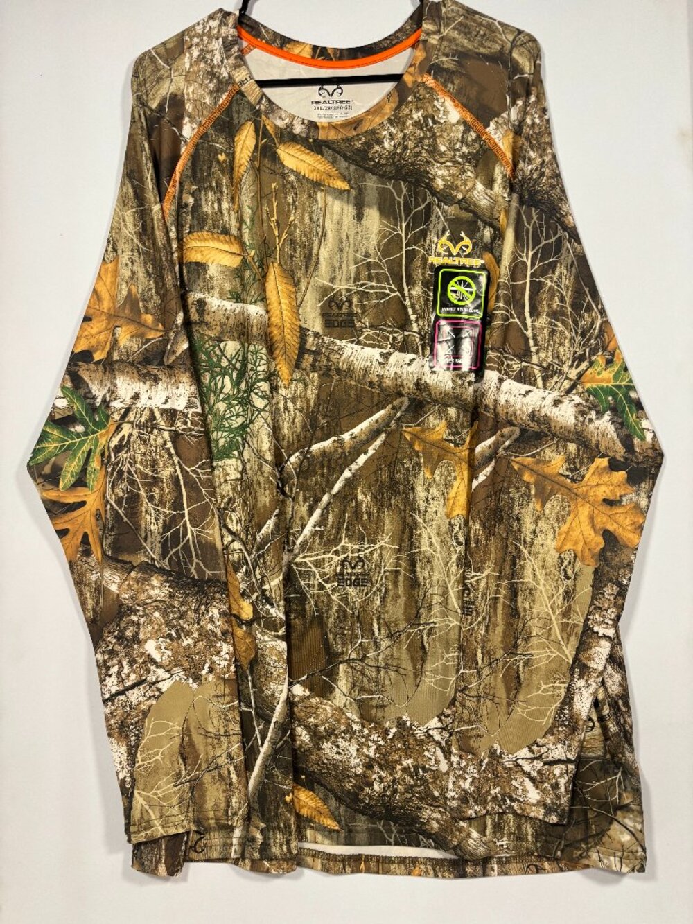 NWT Realtree MAX-1 XT Men's Long Sleeve Insect Repellent Camo Performance Tee 2X